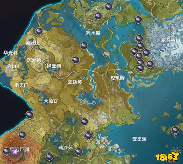原神璃月地區特產在哪 原神璃月地區特產位置大全