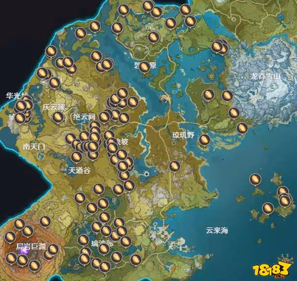 原神璃月地區特產在哪 原神璃月地區特產位置大全