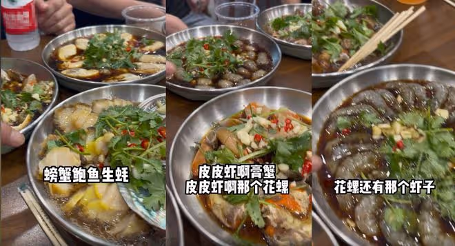 68歲港星李國麟吃潮汕生腌!生鮑魚螃蟹擺滿桌,穿萬元外套很時髦