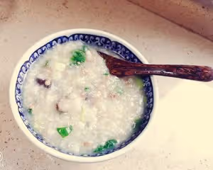 青菜瘦肉香菇粥（電飯煲版）
