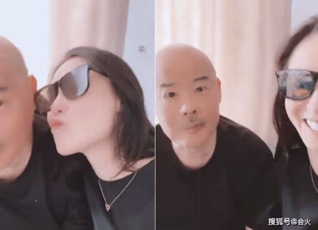張柏芝親自下廚辦家宴 緊摟父親嘟嘴親吻