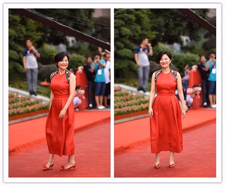 林青霞的審美一直不錯，年紀不小了穿裙子，67歲優雅美很迷人，網友：獨一無二的富態美