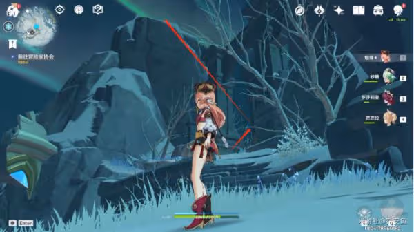 《原神》雪山登頂方法
