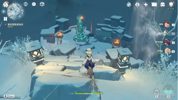 《原神》雪山登頂方法