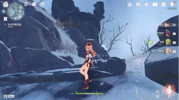 《原神》雪山登頂方法
