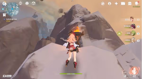 《原神》雪山登頂方法