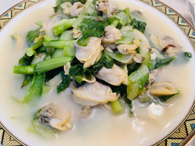 蛤蜊小白菜