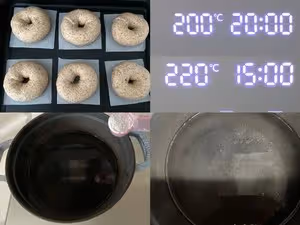 無油無糖全麥奇亞籽貝果