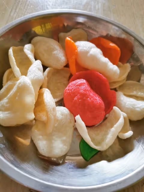 空氣炸鍋炸蝦片（關鍵步驟）