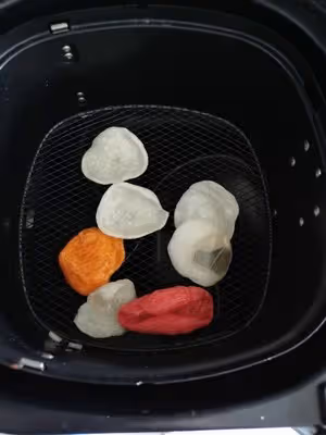 空氣炸鍋炸蝦片（關鍵步驟）