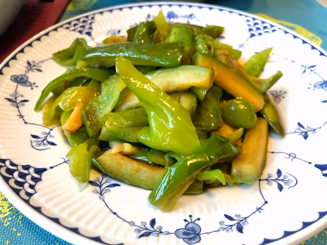 清炒青茄子