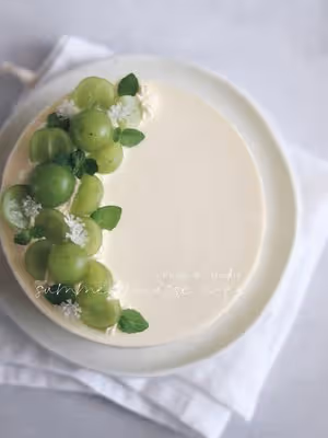 🍃夏日甜品|青提酸奶慕斯蛋糕🍰清爽不膩