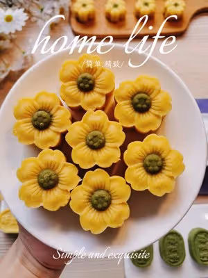 綠豆糕（免炒，不用烤箱，口感細膩，入口即化）
