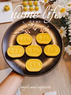 綠豆糕（免炒，不用烤箱，口感細膩，入口即化）