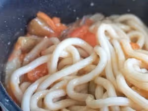 雙茄拌面（西紅柿茄子烏冬面）