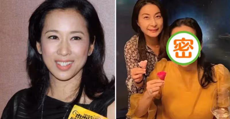 霍啟剛三兄弟陪母親過生日，朱玲玲身穿薄紗裙，64歲看上去比40歲兒媳還美