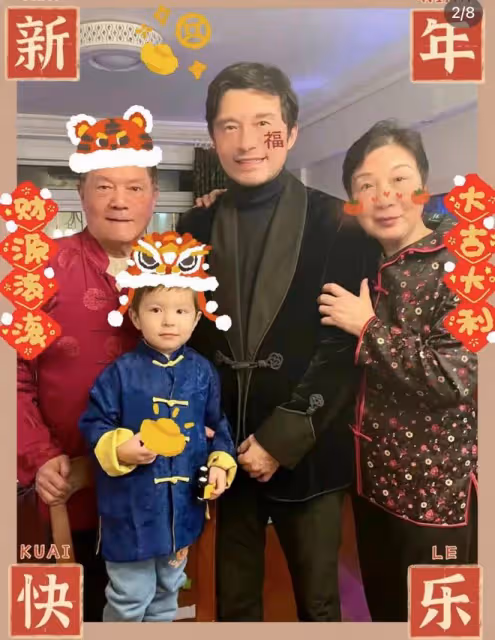 47歲謝暉回上海老家！俄超模老婆金髮碧眼，4歲混血兒子神似爸