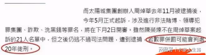 安以軒老公捐款200萬,被控83項罪名,涉案超349億港元至少判20年