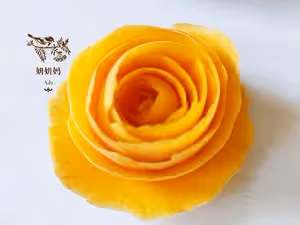 🌹簡單美麗的水果皮花🌺