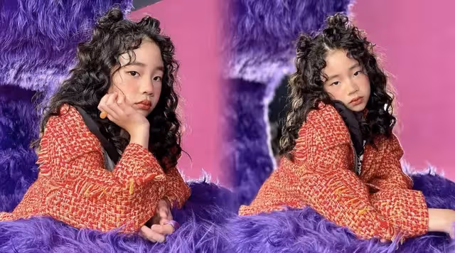 小s首次攜小女兒拍廣告，10歲許老三被贊巨星范