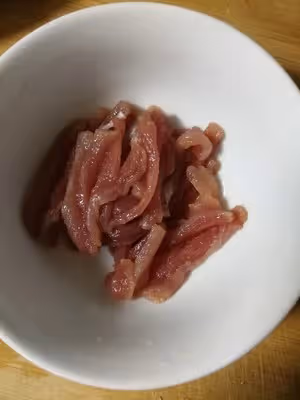 杏鮑菇炒肉絲
