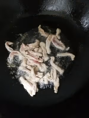 杏鮑菇炒肉絲