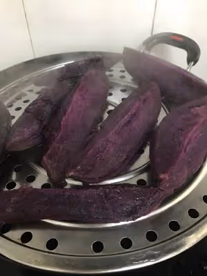 超快手紫薯餡（包子）