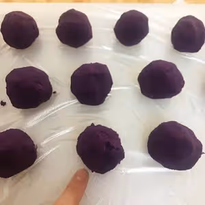 超快手紫薯餡（包子）