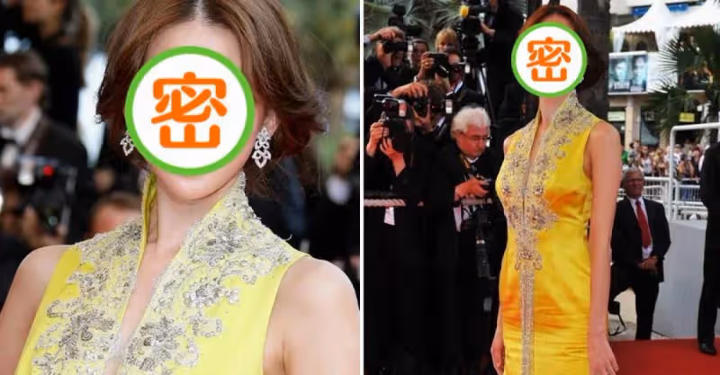 林志玲不愧是做過模特的，穿金黃色緞面長裙好尊貴，身材太高挑了，網友：簡直美到犯規