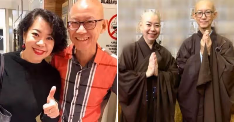 賴冰霞剃度出家8個月後，前夫也追隨腳步「遁入佛門」，2人從夫妻到同門：找到最舒適的狀態