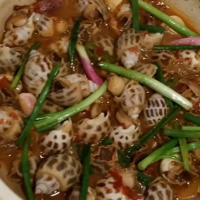 辣酒煮花螺