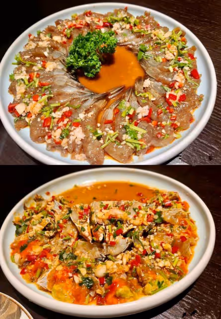 歐陽震華與妻子參加聚會!吃生腌海鮮喝酒太盡興,戴大金表顯闊氣