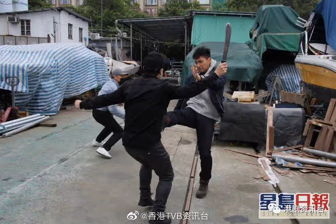 陳展鵬拍《黯夜》中環街頭喪跑！做了父親唔錫身起飛腳搏命打