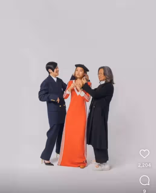吳君如罕曬全家福！陳可辛貼心幫戴耳環