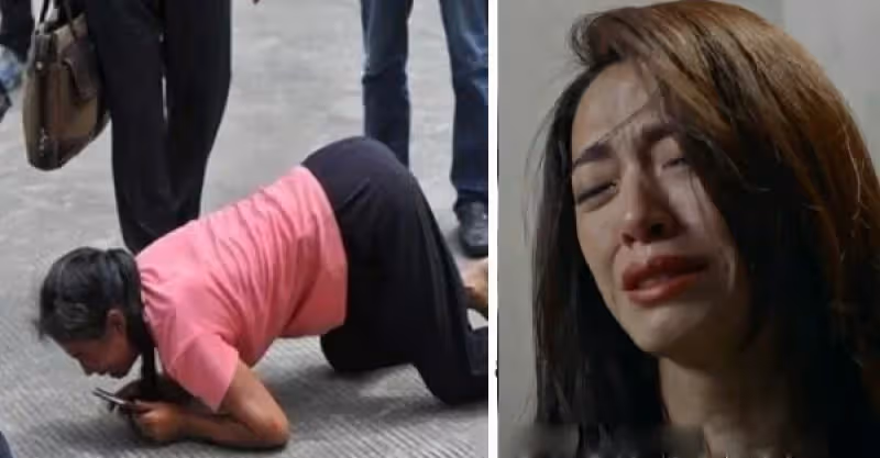 阿婆下跪請求女兒賣房急救重症老伴，卻招女兒搖頭拒絕，網民：不值得同情，活該