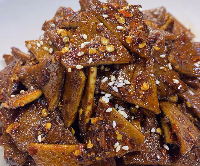 兩步搞定一碟，冷吃香辣豆乾！