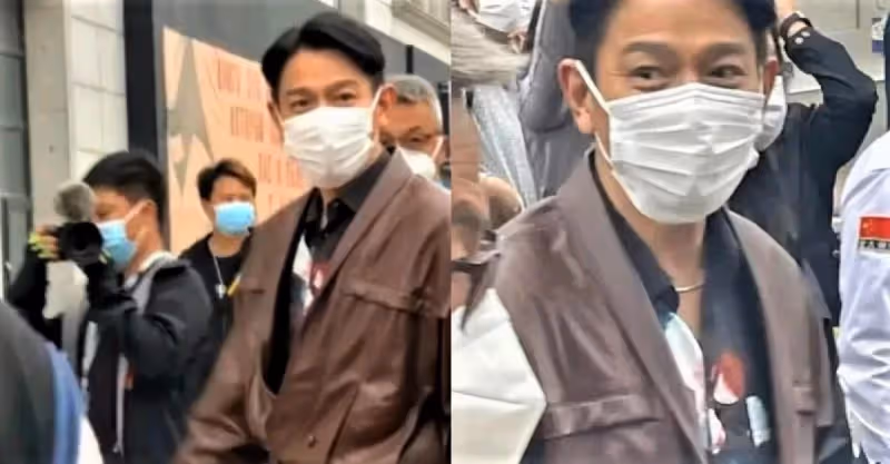 劉德華在哈爾濱拍戲遭圍觀，親和無架子，御用替身也在現場
