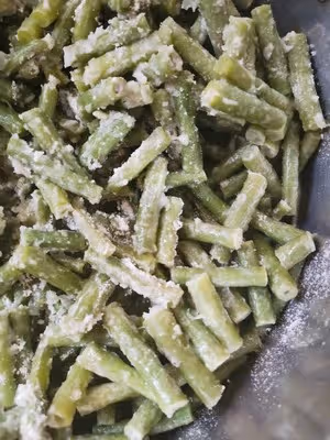 蒸豆角