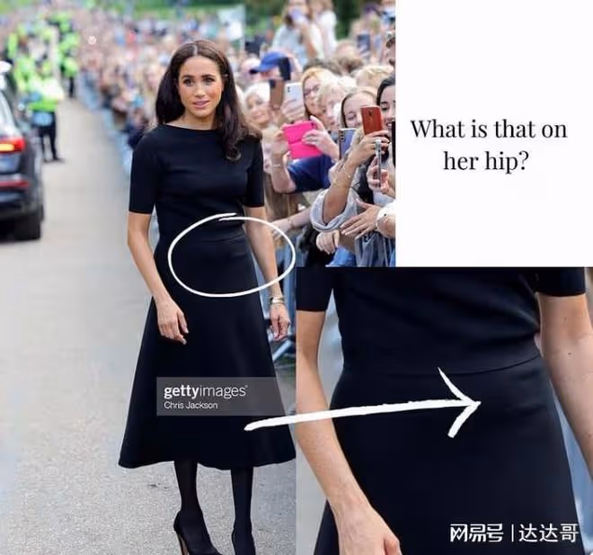英女王逝世｜梅根腰間出現神秘摺痕 被網友指為節目偷偷錄音？