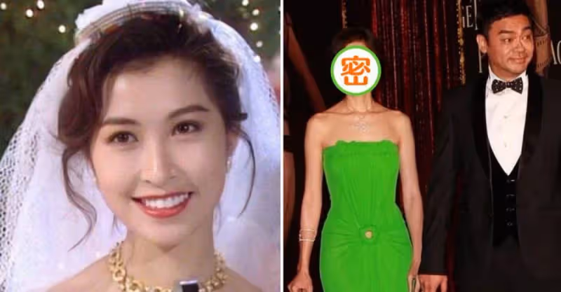52歲郭藹明近照曝光！一身綠色抹胸「黃瓜裙」現身，腰部的「鏤空」成最大亮點