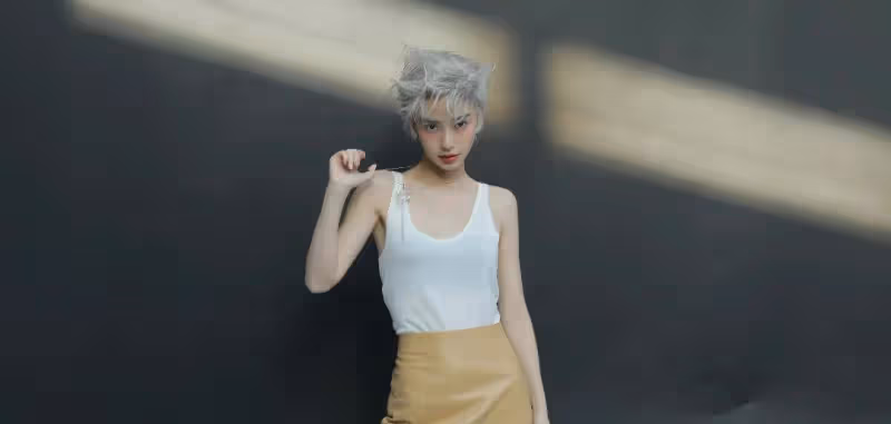 Angelababy銀色短髮造型曝光 被狂贊宛如漫畫人物