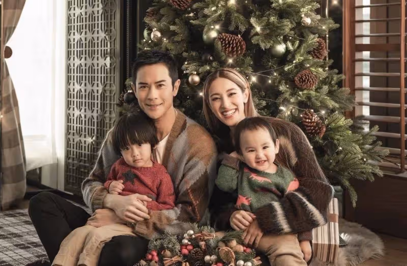幸福!鄭嘉穎為大兒子舉辦3歲生日派對,一家四口高顏值羨煞旁人