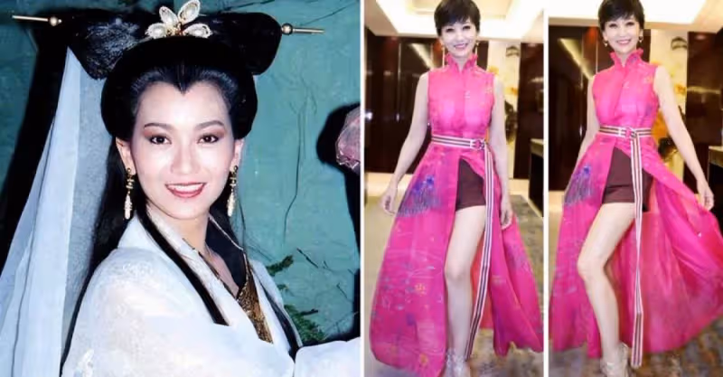 趙雅芝真是「凍齡」的代表，67歲一席「艷色開叉裙」，輕松拿捏肉絲：端莊貴氣魅力依舊