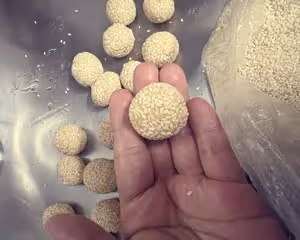 兒時零食開口笑（非常容易做）