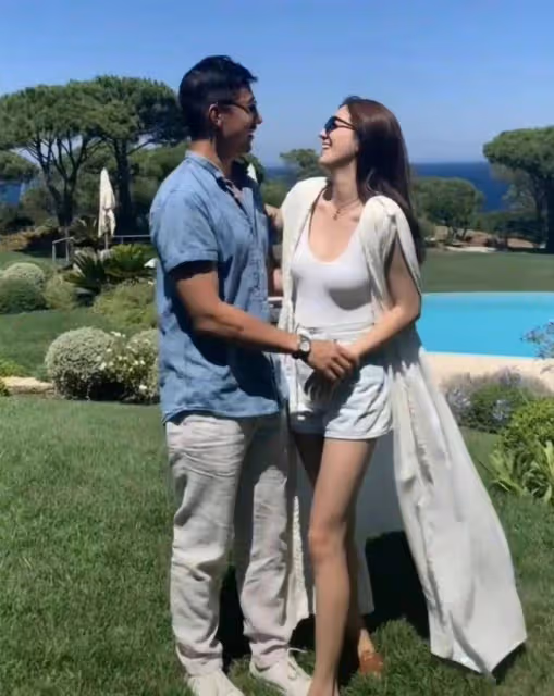 吳千語罕曬與男友施伯雄親密照　網急問：求婚了？