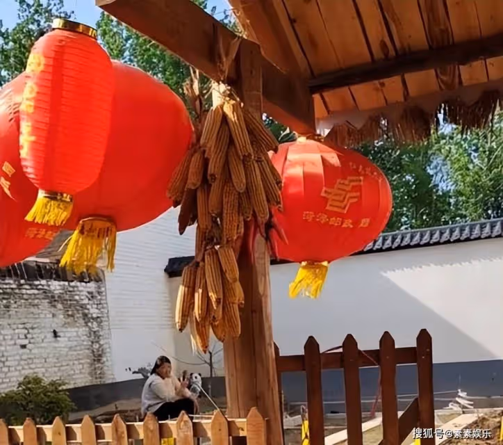 朱小偉給家中置辦新燈籠,還貼了新對聯,大衣哥家忙起來了
