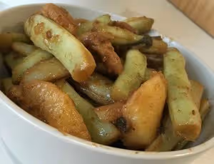 土豆豆角燉肉---我愛家常菜