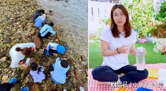 豪門媳婦郭晶晶素顏爬山,路邊賣力壓腿秀肌肉