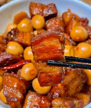 紅燒肉燉鵪鶉蛋