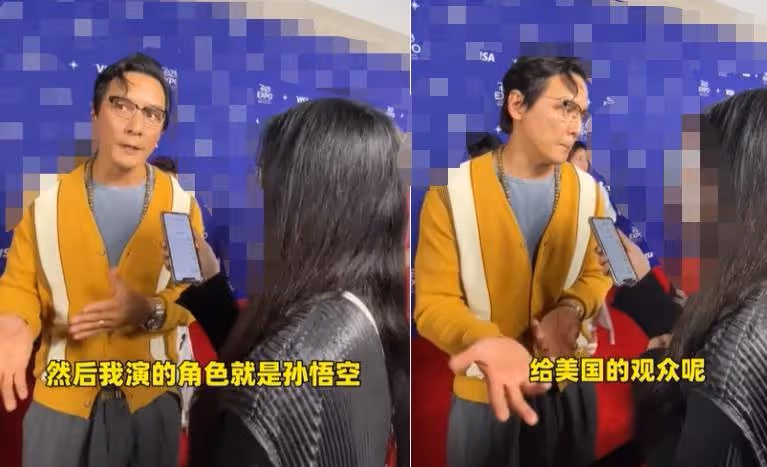 吳彥祖在國外參加活動!戴一串佛珠打扮儒雅,身形健碩不輸年輕小伙,髪際線太高腦門光亮